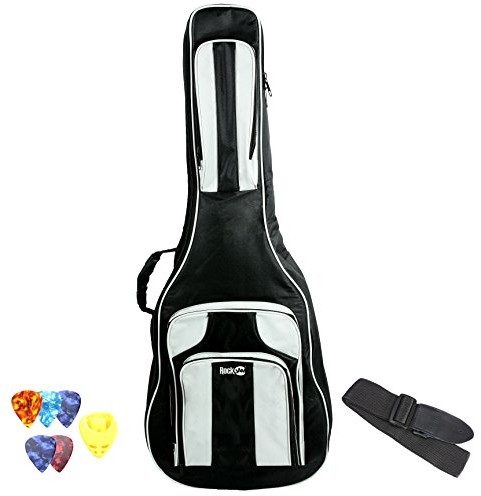 Rockjam RockJam DGB-04 Deluxe torba na gitarę elektryczną i torba na gitarę akustyczną DGB-04