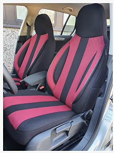 BREMER SITZBEZÜGE BREMER SITZBEZÜGE Pokrowce na siedzenia kompatybilne z Ford Mustang 7 kierowcami i pasażerem od 2014 MD505 czarny/bordowy 4251707744087