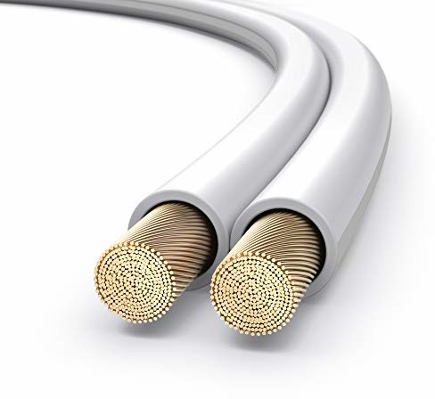 PureLink SP061-030 kabel do głośników 2 x 2,5 mm (99,9% OFC miedź 0,20 mm) kabel HiFi, 30 m, biały SE-SP061-030