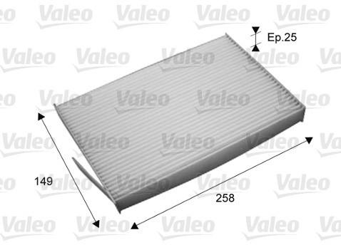 VALEO Filtr, wentylacja przestrzeni pasażerskiej 715709