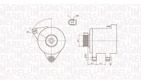 MAGNETI MARELLI Alternator 063731546010 063731546010