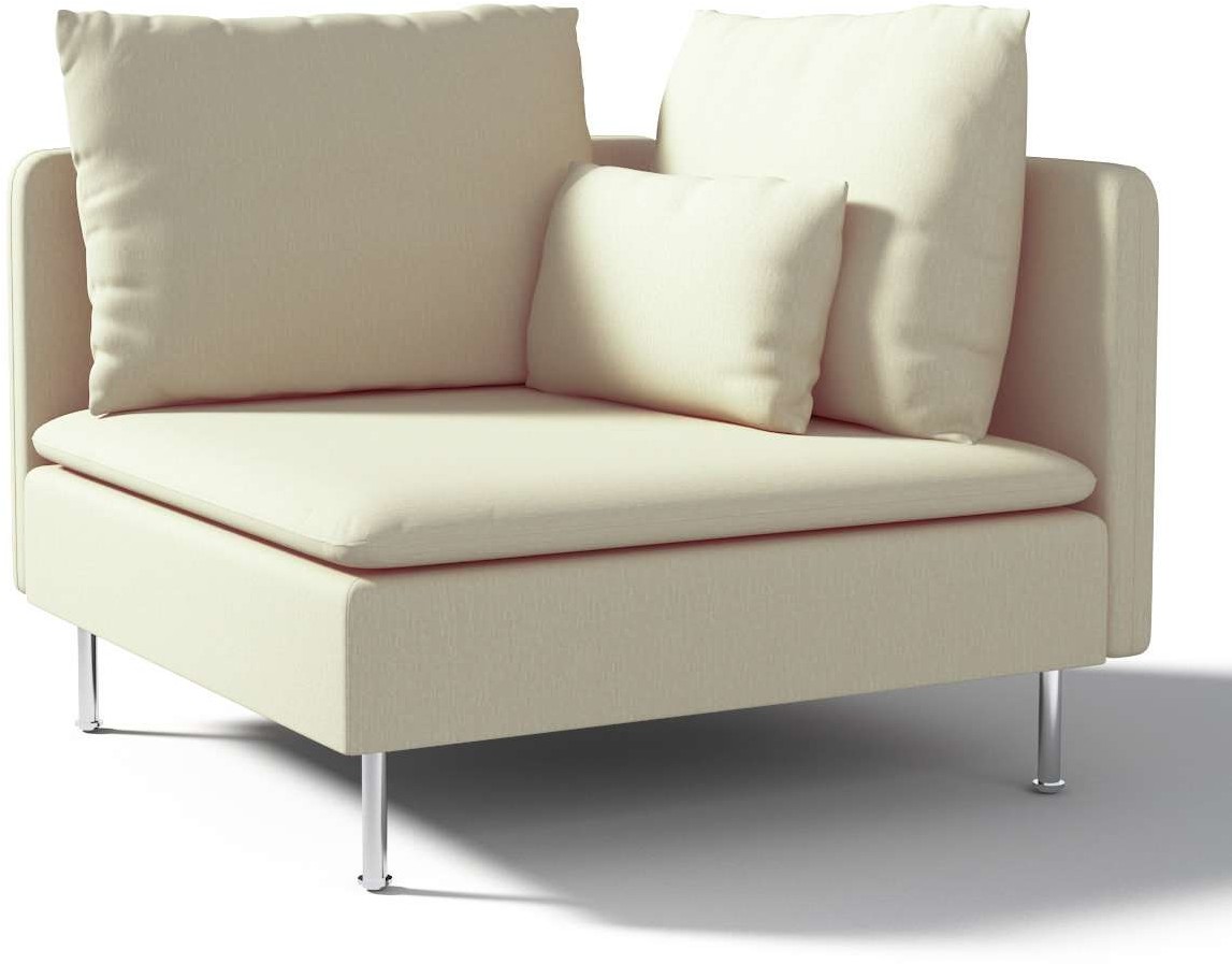 Dekoria pl pl Pokrowiec na sekcję narożną Söderhamn kremowy szenil 99 x 99 x 83 cm Chenille 1008-702-22
