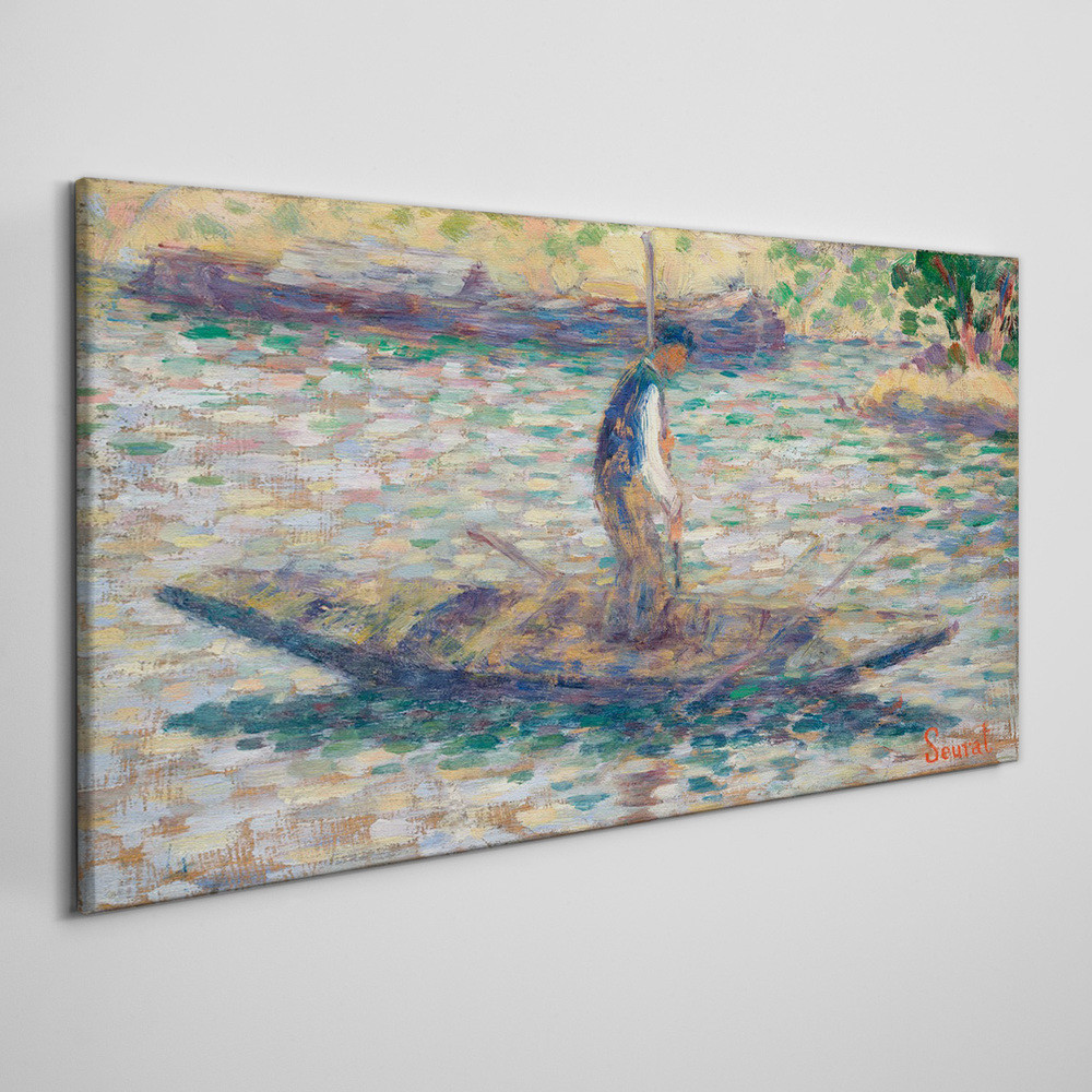 PL Coloray Obraz Canvas rybak Seurat 140x70cm