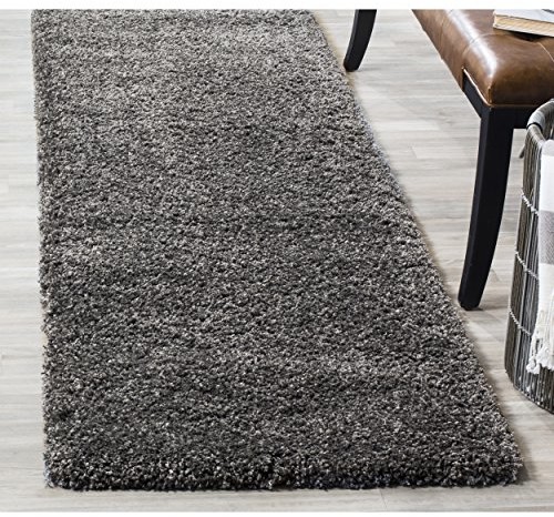 Safavieh crosby Shag, poliester  mieszanka, ciemny szary SG151-8484-27