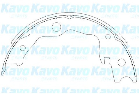 KAVO Zestaw szczęk hamulcowych KAVO KBS-7403