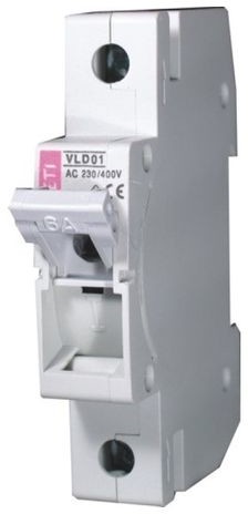 ETI-POLAM Rozłącznik bezpiecznikowy 1P 10A D01 VLD01 002261002