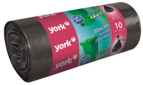 York Worki na śmieci mocne 120 l 10 szt 90530