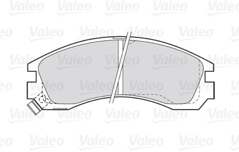VALEO Zestaw klocków hamulcowych, hamulce tarczowe 301517