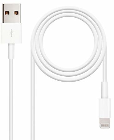 Nano Cable Nanocable 10.10.0401 - kabel Lightning do iPhone na USB 2.0, BLITZ/M-USB A/M, wtyczka, biały, 1,0 mts 10.10.0401