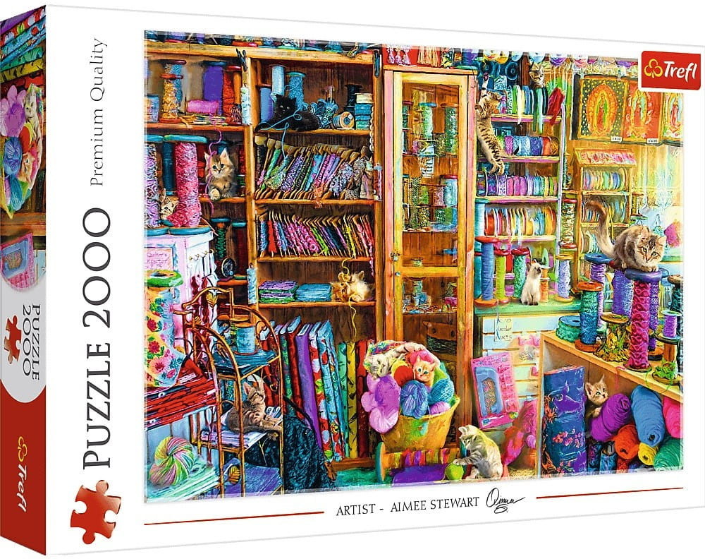 Trefl Puzzle 2000 elementów Koci raj