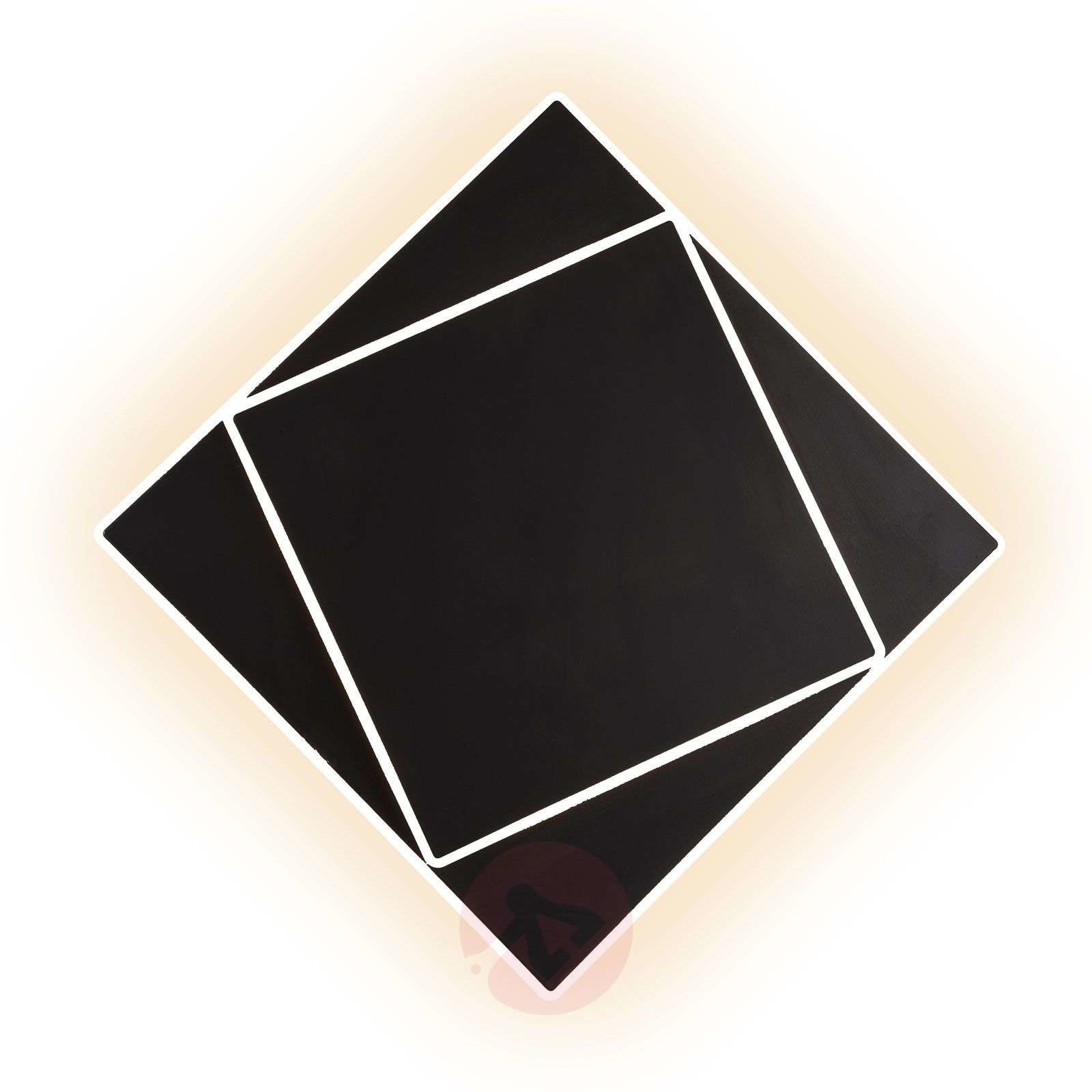 Mantra Kinkiet LED Dakla, czarny, 28x28 cm