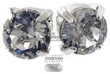 Swarovski Kolczyki Srebro CRYSTAL CERTYFIKAT