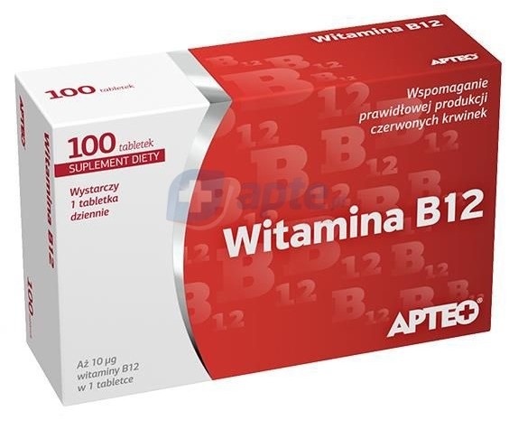Synoptis Pharma Sp. z o.o. Witamina B12 APTEO x100 tabletek