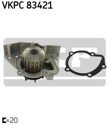 SKF Pompa wody VKPC 83421