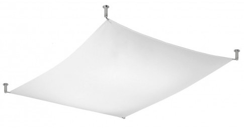 Biały tkaninowy plafon LED 130x105 cm - EX659 S3-F11
