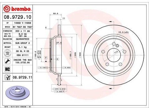 BREMBO 08.9729.11