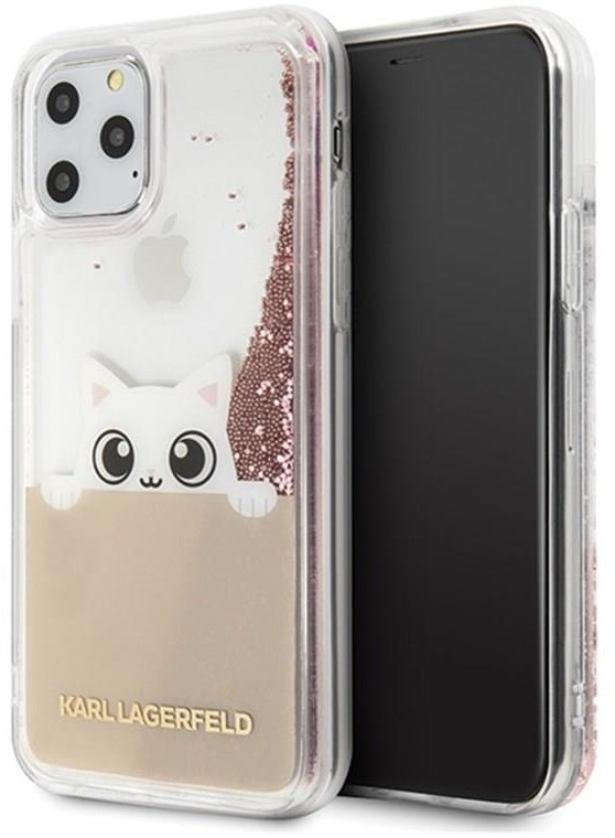 KARL LAGERFELD Karl Lagerfeld K-Peek A Boo etui iPhone 11 Pro Max (Glitter Pink Gold) KLHCN65PABGNU