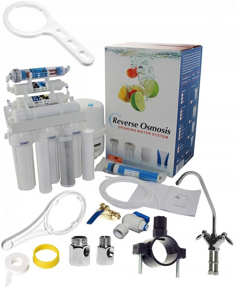 Filtr Do Wody Odwrócona Osmoza RO7 Jonizator 75GPD