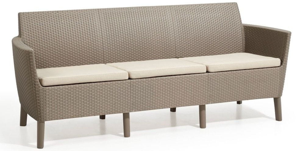Keter Kanapa ogrodowa SALEMO 3 seater sofa cappucino