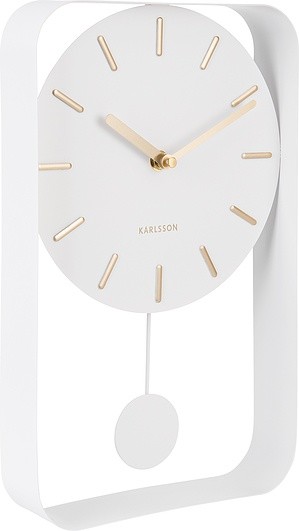 Karlsson Zegar ścienny Pendulum Charm mały biały KA5796WH