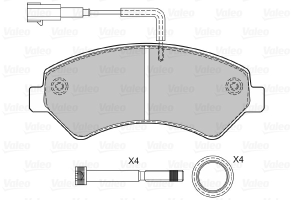 VALEO klocki hamulcowe z nrs 601276 601276