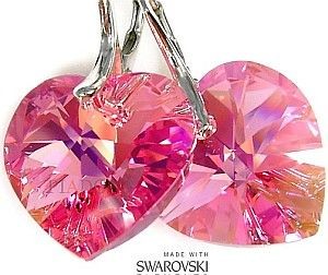 Swarovski Nowe Kolczyki Rose Certyfikat