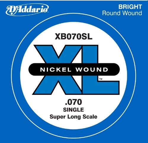D'Addario xb070sl Niklowo (rozmiar: XL) Wound Bass pojedynczy gitary Super Long Scale 070 CDD XB070SL