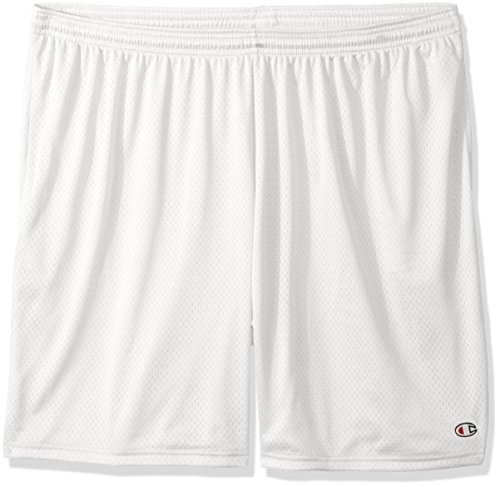 Champion kroki mężczyzn długa Mesh Short z kieszeniami, biały, środkowy 81622-045-M