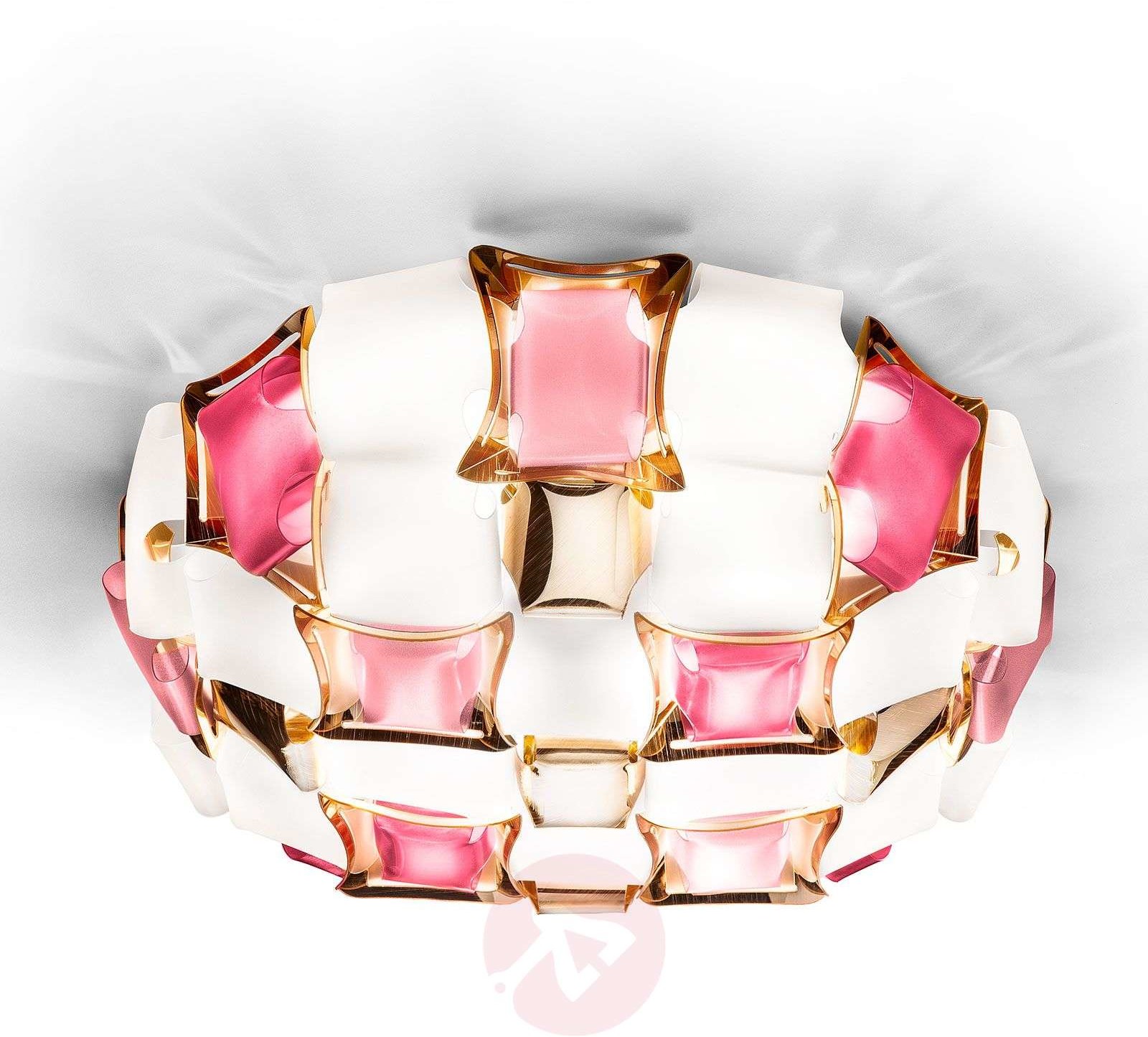 Slamp Mida lampa sufitowa, 67 cm, różowa/biała