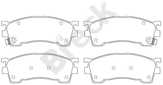 BRECK Zestaw klocków hamulcowych, hamulce tarczowe 21755 00 701 10 21755 00 701 10