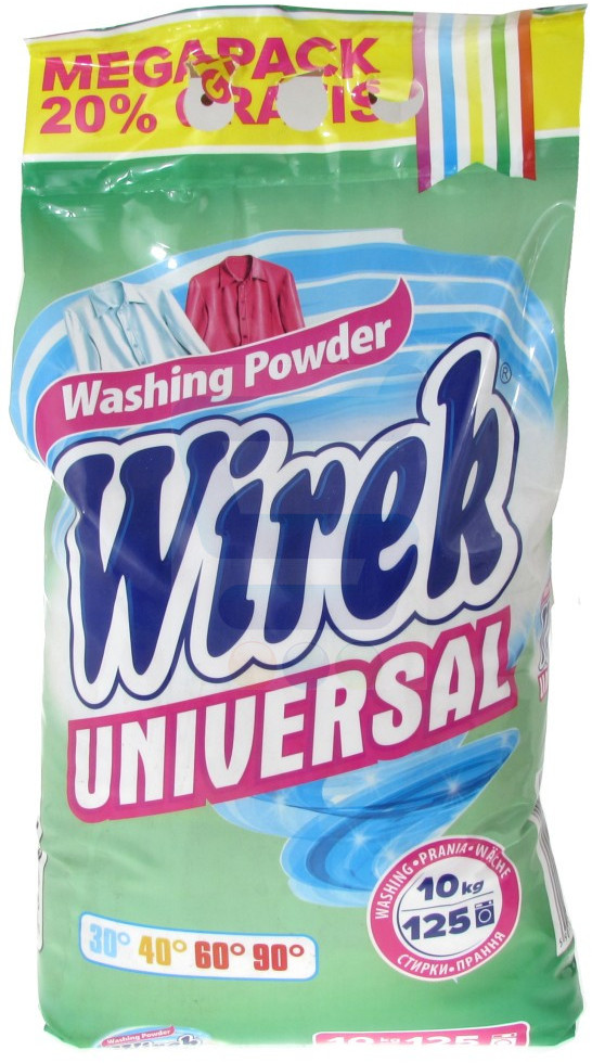 Wirek Uniwersalny proszek do prania do koloru i białego 10 kg