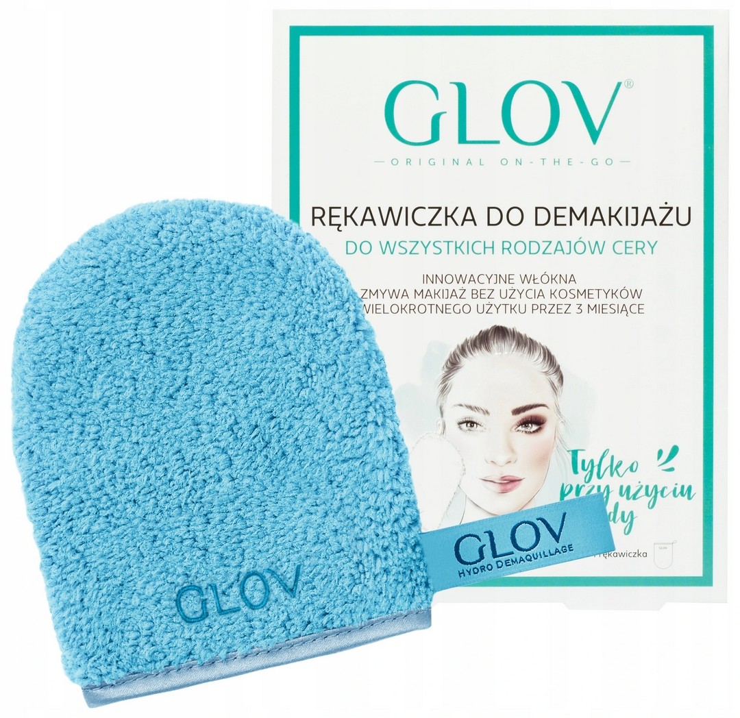 Glov Rękawica Do Demakijażu On-The-Go Bouncy Blue