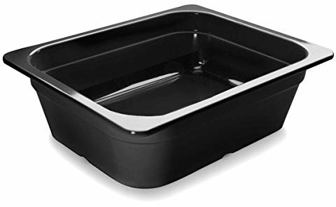 Lacor 66210J czarny uchwyt GN Melamine GN1/2X100MM, melamina, czarny, 33 x 27 x 10 cm Lacor_66210J