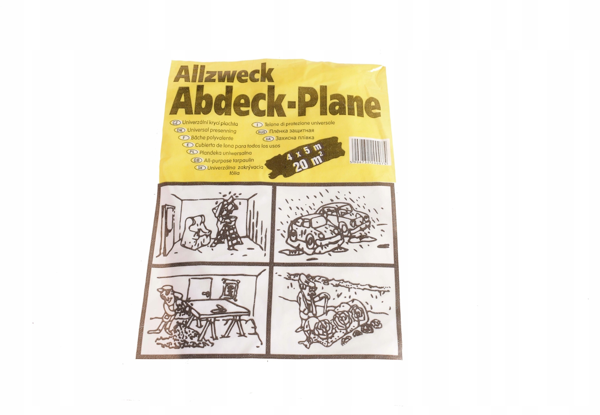 Folia Malarska Cienka Ochronna Plandeka 4mX5m