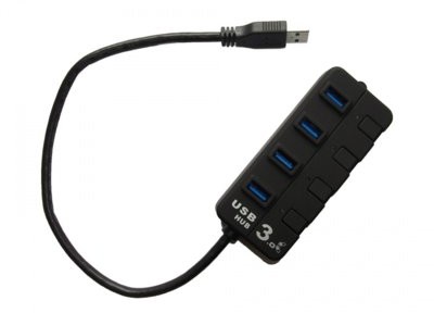 Akyga Hub USB Akyga AK-AD AK-AD-33 4x USB 3.0 czarny