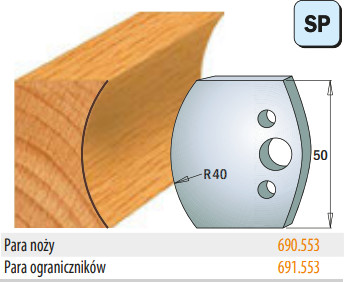 CMT Ograniczniki 691.553 50mm 14473
