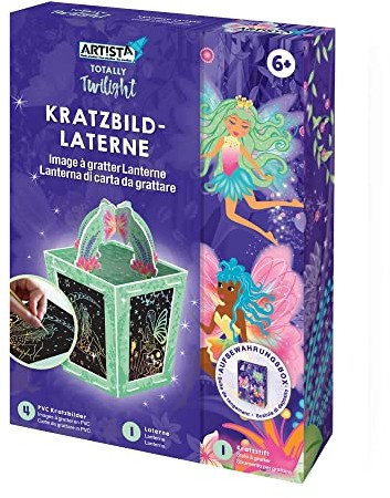 DIY Artista Artista 9301922 zestaw do majsterkowania z obrazkiem do zdrapywania, zestaw dla dzieci, kreatywny zestaw w praktycznym pudełku do przechowywania 9301922