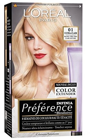 L'OREAL L'Oreal  Coloration  Préférence Infinia  01 Ultra Clair blond Trs Trs Clair Naturel 430354021