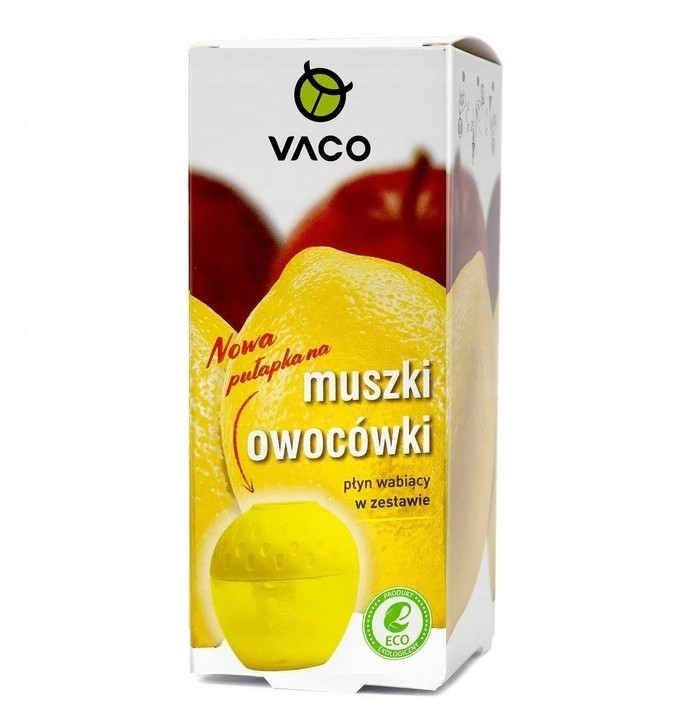 Vaco Cytrynka Pułapka Na Muszki Owocówki + Płyn