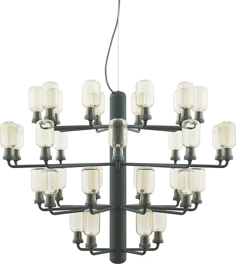 Normann Copenhagen Żyrandol Amp duży złotozielony 502080