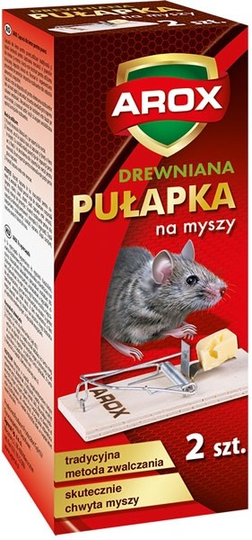 Agrecol AROX-PULAPKA - drewniana pułapka na myszy 2 szt.