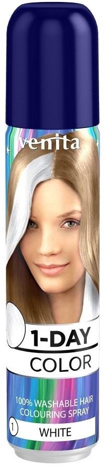 Venita 1-Day Color koloryzujący spray do włosów Biały 50ml