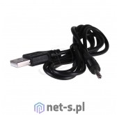 Akyga Kabel Akyga AK-DC-03 USB M 3.5 x 1.35 mm M 0 8m kolor czarny
