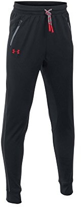 Under Armour proporczyk stożkowy spodnie chłopięce Black/Red (002) XS 1281072-002