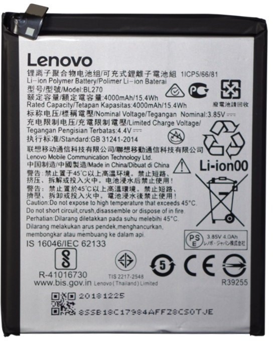 Lenovo Bateria do K6 Note BL270 4000 mAh BL270