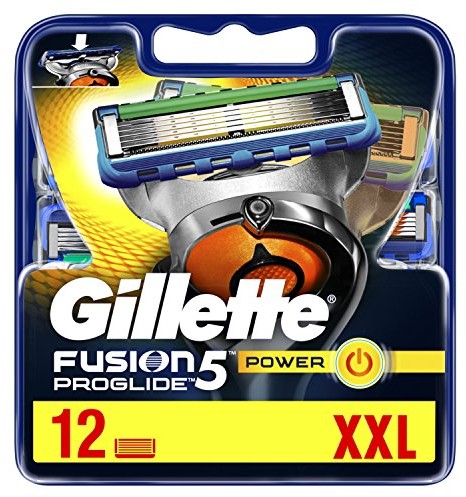 Gillette Mężczyźni fusion5 ProGlide Power ostrza do golenia, 1er Pack (1 X 12 sztuk) 7702018440924