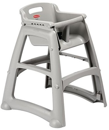 Rubbermaid Commercial Products Rubbermaid Commercial Products Stabilne krzesło dla niemowląt z nóżkami - platynowa R050836