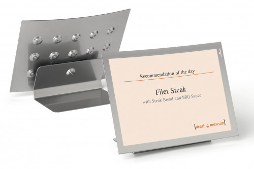 Durable Tabliczka na stół Duraview Table A4 - srebrna / 1 szt. 497923