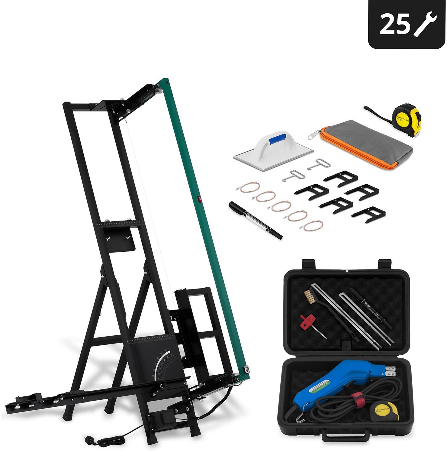 PRO Bauteam Zestaw Maszyna do cięcia styropianu - 200 W + Nóż termiczny 250 W ALUCUTTER SET ALUCUTTER SET