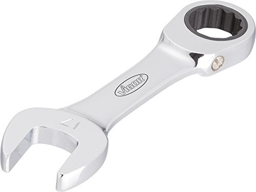 Vigor -klucz płasko-oczkowy z grzechotką, wersja krótka V2829  klucza: 15  długość całkowita: 120 MM, 1 sztuki V2829